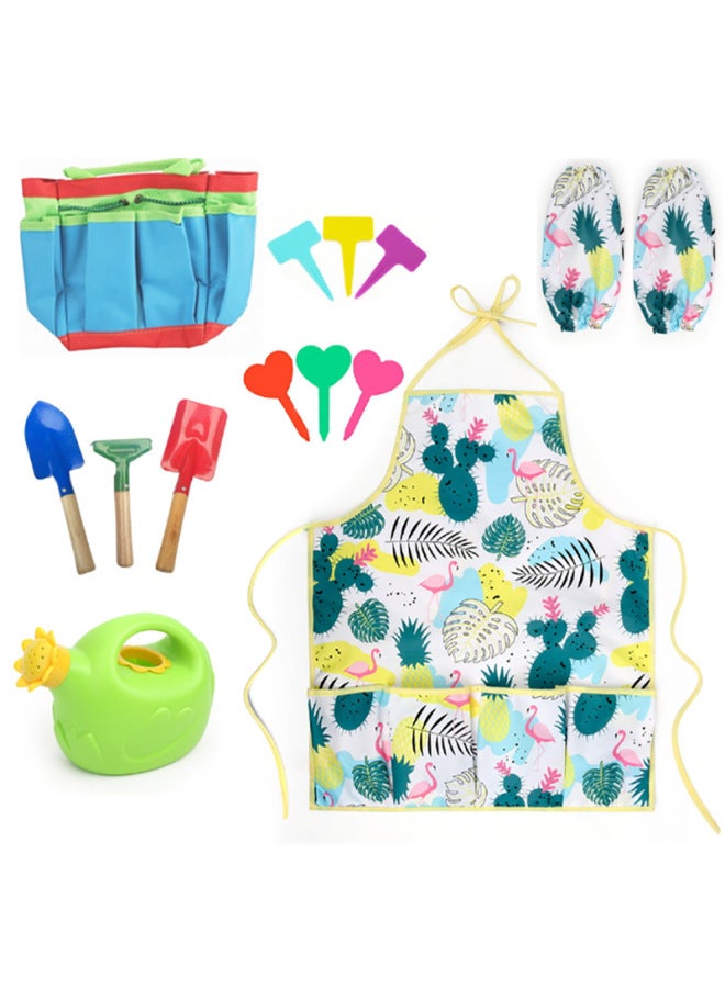 مجموعة أدوات البستنة للأطفال، مجموعة أدوات البستنة وزراعة الحدائق ومجرفة رملية للشاطئ، ألعاب الحديقة - اللون: مجموعة أدوات البستنة مكونة من 11 قطعة TQ120807 - Image 2