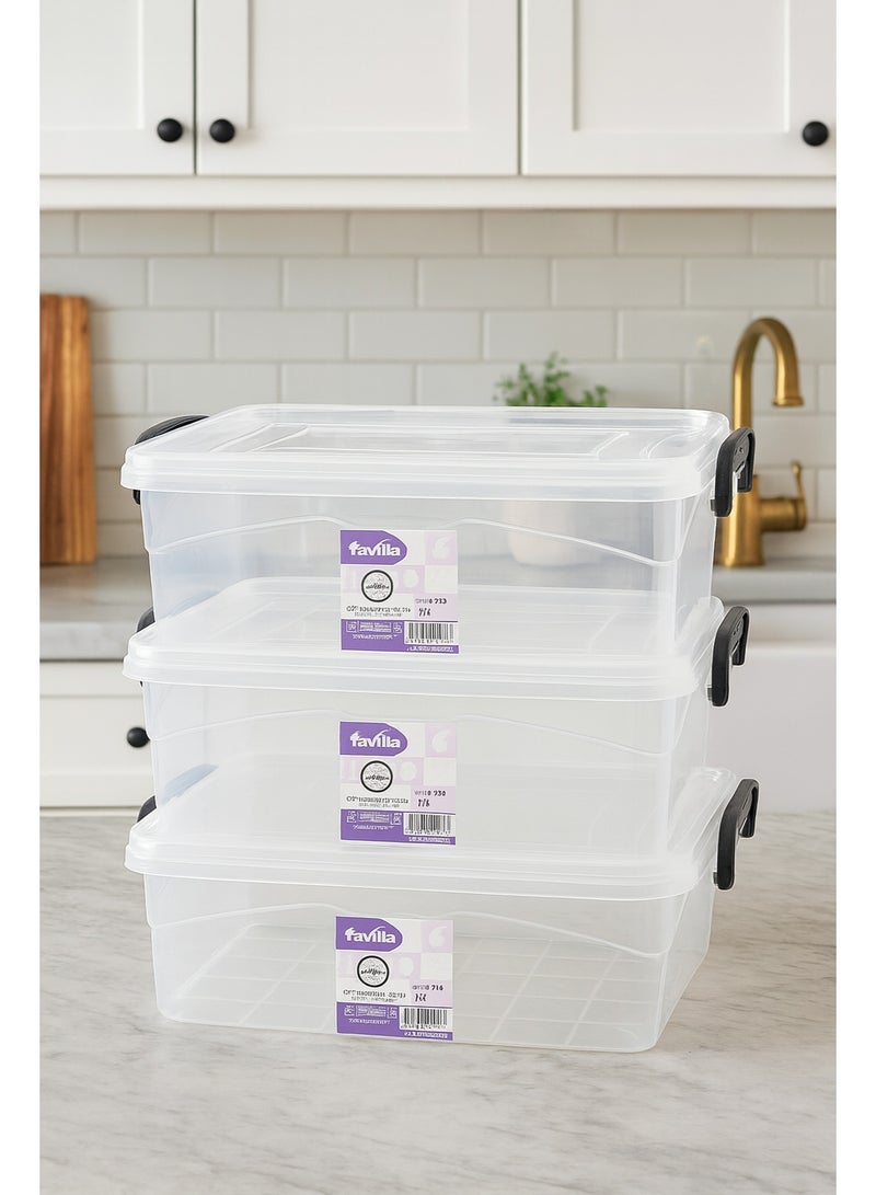 فافيلا طقم علب بلاستيك 3قطع -سعة العلبه 3لتر -كود 679 - Image 2