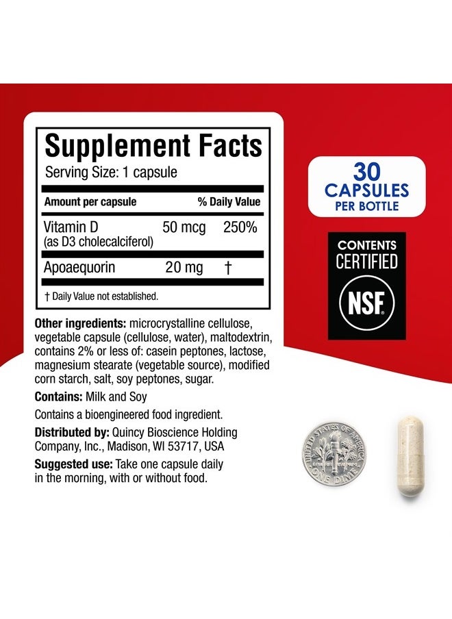 Prevagen - Improves Memory - Extra Strength 20mg, 30 Capsules |2 Pack| with Apoaequorin & Vitamin D with Attractive and Stackable Storage Box | Brain Supplement for Better Brain Health - Image 1