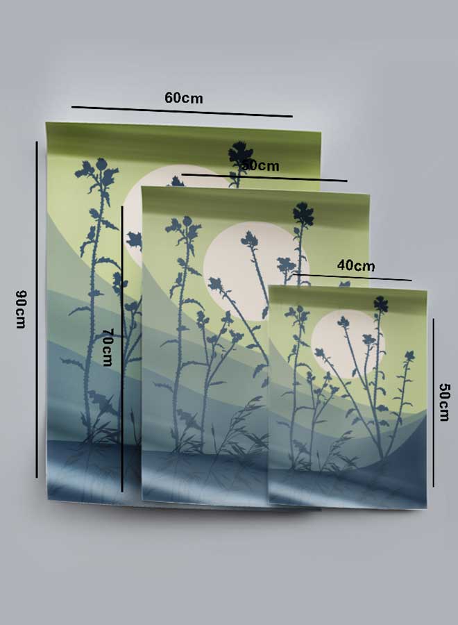 LOWHA Poster Painting Art With Four Separate Pieces Of Double-Sided Stickers Abstract Landscapes Floral & Hills For Home Bedroom Living Room And Office Decor - Image 4