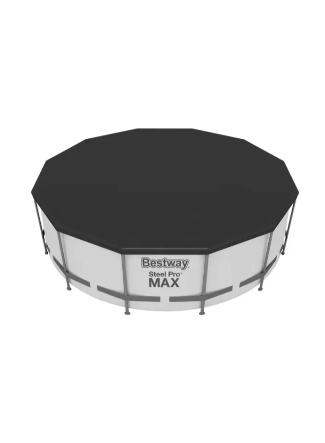 Bestway Bestway Flowclear 12 ft Round Pool Cover for Above Ground Pools, 3.66 m Protective Swimming Pool Cover with Drain Holes & Secure Rope, Durable Debris Cover