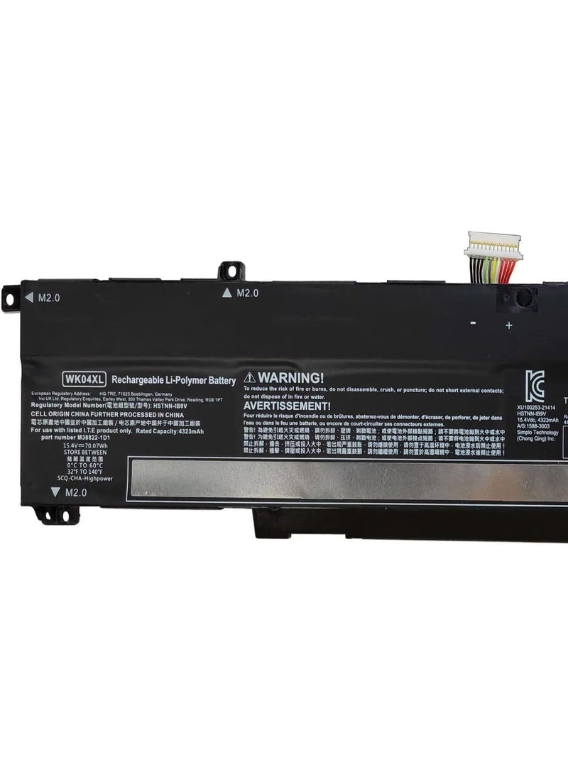 Terabyte WK04XL Laptop Battery Compatible with OMEN 16-b 16-c HP Victus 16-e 16-d 15-f Series H.P Victus 16-D0001UR 16-D1113TX 16-D0023DX 16-E0005UA 16-E0029UR 16-E0194NW HSTNN-IB9B9B9 9V HSTNN-W - Image 2