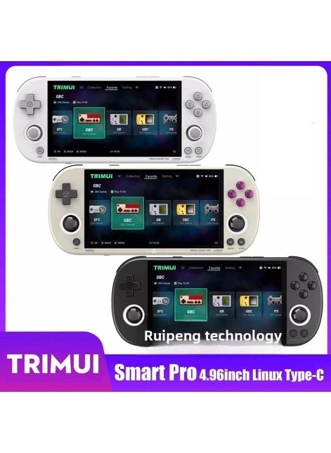 TRIMUI SMART PRO Game Console GBA Open Source Handheld PSP Arcade Retro Classic FC Red And White Machine Cross-border-Product Color:Standard Version [without Card] No Games-Model:Gray [Chinese Version] 〕