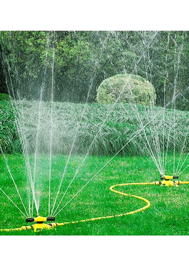 Suntown 360-Degree Garden Sprinkler for Yard, Lawn Rotating Sprinklers Adjustable Covering Large Area Up to 3000 Sq Ft, for Automatically Watering Irrigation System Leak-Proof, Playtime Outdoor Yellow - Image 5