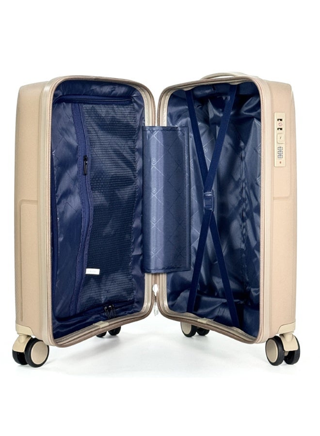 Premium 4-Piece Hard Shell Luggage Set - Lightweight & Durable Polypropylene Suitcases with Smooth-Spinning 360° Multi-Directional Wheels, Built-in Combination Lock & Retractable Handle, 20"/24"/28"/32" Inch Sizes Available - Heavy Duty Travel Solution  - Image 5