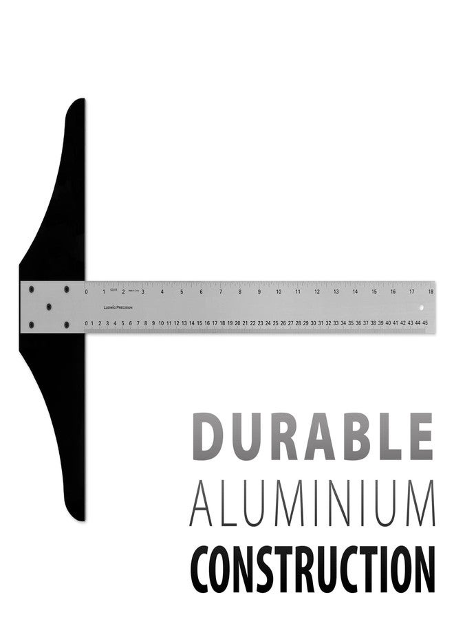 Ludwig Precision Heavy-Duty Aluminum T-Square for Art, Framing & Drafting, 18-inch - Image 2