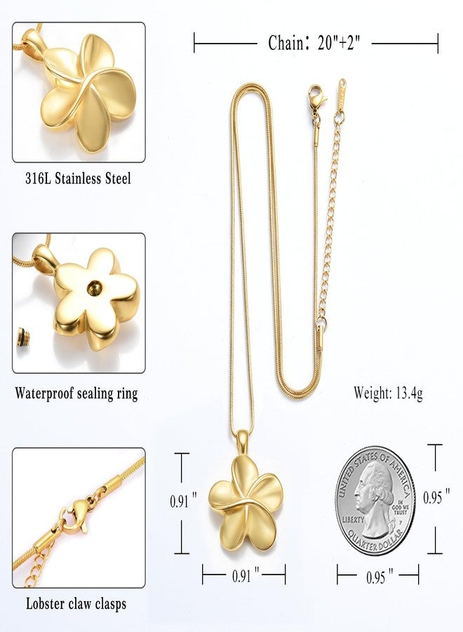 Minicremation Flower Cremation Ashes Jewelry Cremation Necklace Memorial Locket for Ashes Keepsake Urn Pendants for Women/Men - Image 2