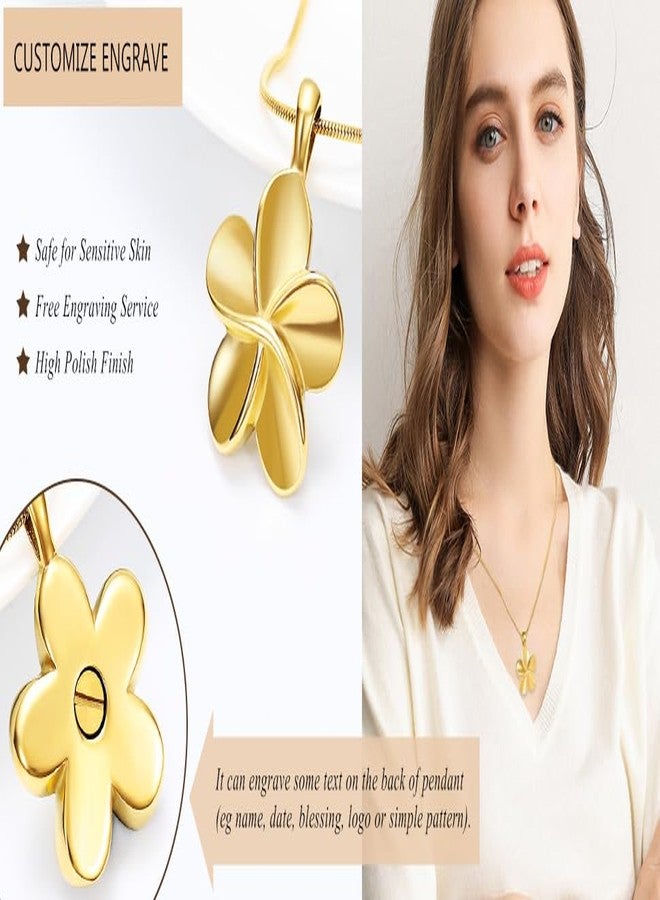 Minicremation Flower Cremation Ashes Jewelry Cremation Necklace Memorial Locket for Ashes Keepsake Urn Pendants for Women/Men - Image 3