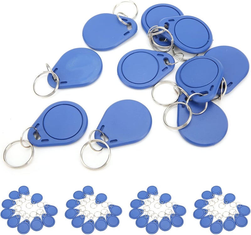 ICUID Card Token Keychain 50PCS 13.56MHZ Copyable, PVC Waterproof, Lightweight Access Control Tags - Fast Recognition, Durable Material, Ideal for Parking and Attendance - Image 3
