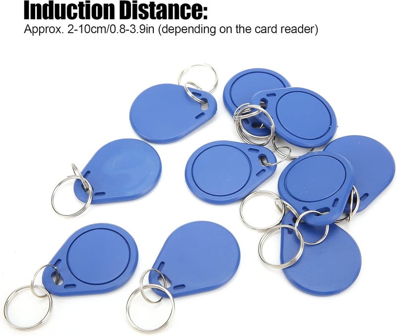 ICUID Card Token Keychain 50PCS 13.56MHZ Copyable, PVC Waterproof, Lightweight Access Control Tags - Fast Recognition, Durable Material, Ideal for Parking and Attendance - Image 4