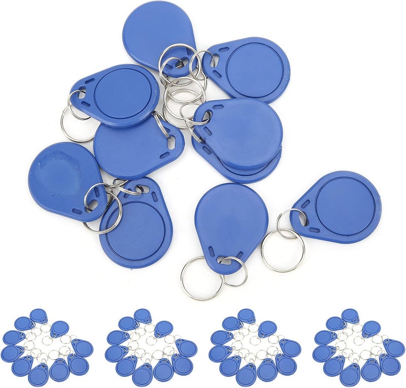ICUID Card Token Keychain 50PCS 13.56MHZ Copyable, PVC Waterproof, Lightweight Access Control Tags - Fast Recognition, Durable Material, Ideal for Parking and Attendance - Image 2
