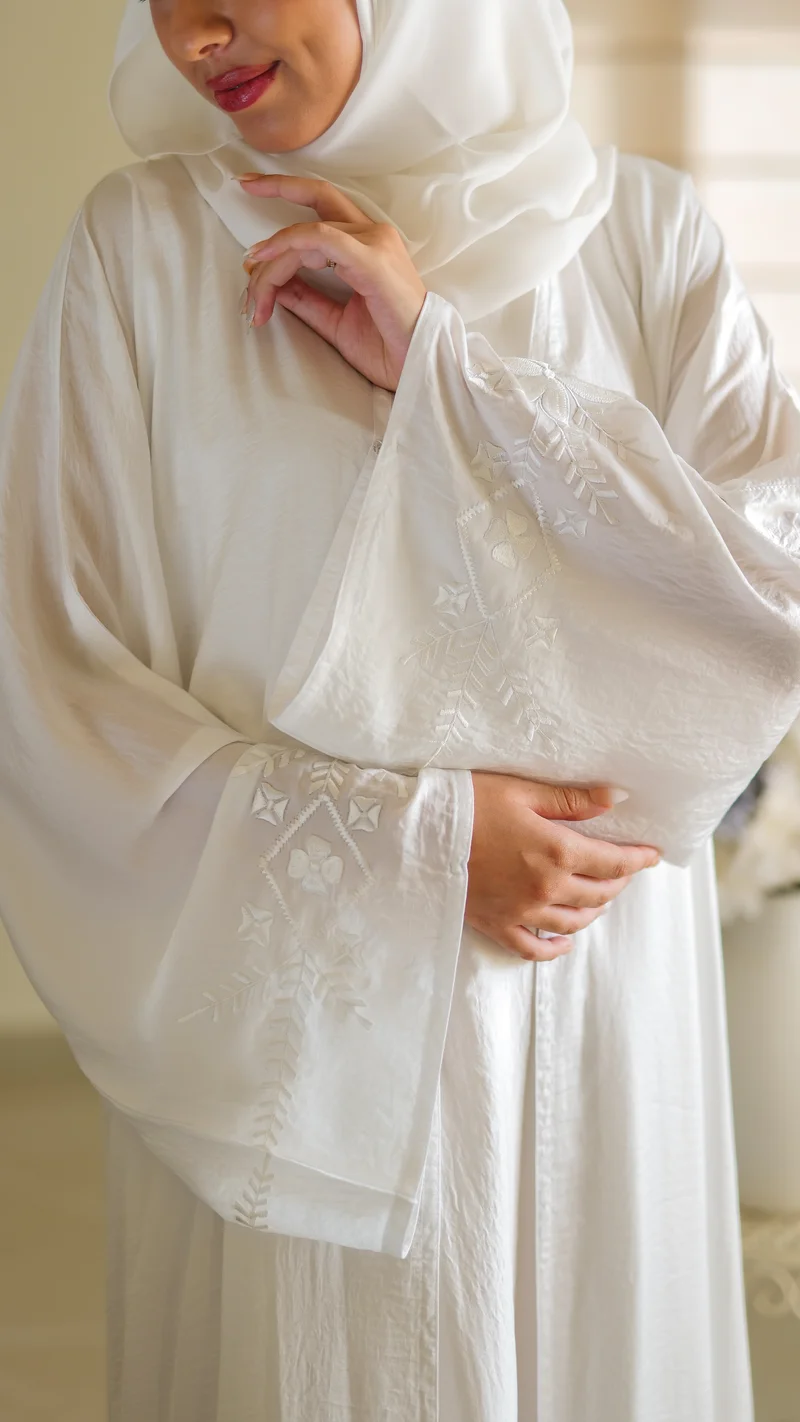 NUKHBAA 2 piece Open abaya with inner-N49A-N49A