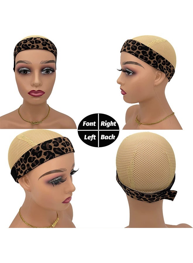 2 Pcs Leopard Print Lace Melting Band for Wigs, Elastic Edge Wrap Hairband to Lay Edges, Practical Wig Styling Accessory for Daily Wear - Image 3