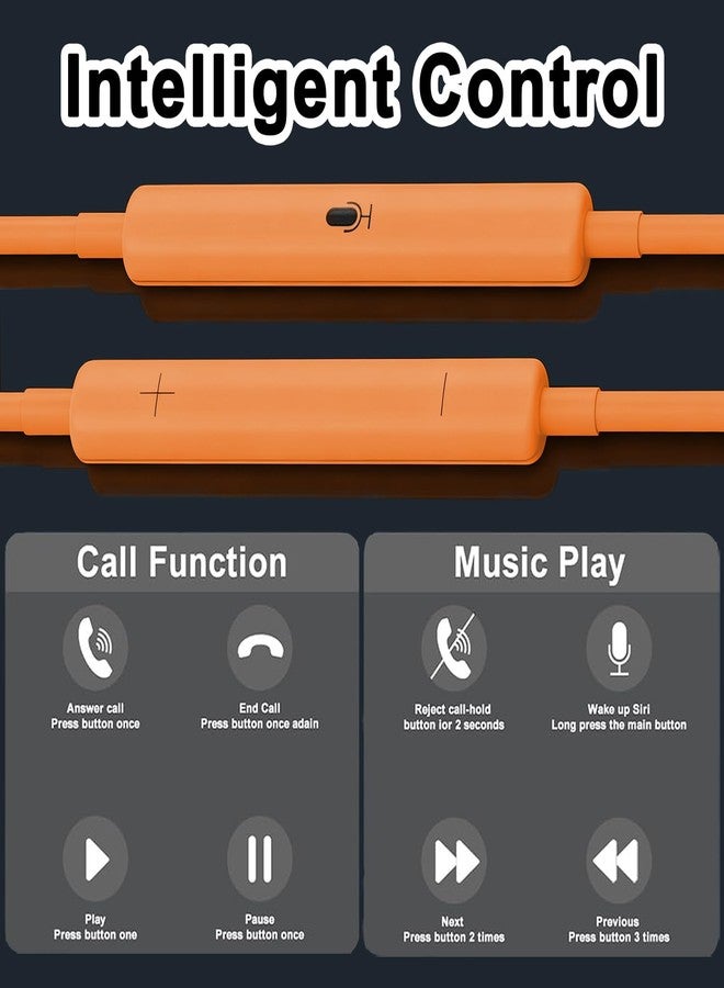 CASE LOGIC 2 Packs USB C Headphones for iPhone 16/15 Phone Earbuds with Microphone & Volume Control HiFi Stereo Type C Earphones for Galaxy S23/S22/S21/S20/Ultra Note 10/20, for Pixel 7/6/6a/5/4,for OnePlus 9 8 - Image 5