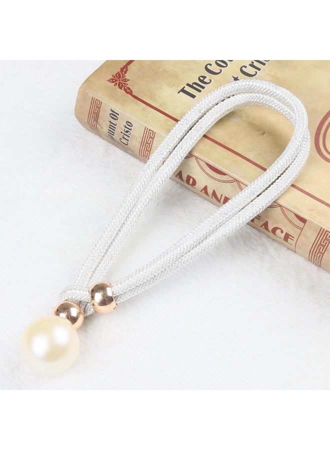 2 Pcs Adjustable Curtain Tiebacks  Curtain Tiebacks Handmade Decorative Curtain Holdbacks Rope for Drapes Home Office Hotel Decor - Image 2