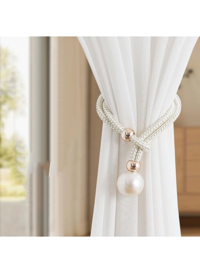 2 Pcs Adjustable Curtain Tiebacks  Curtain Tiebacks Handmade Decorative Curtain Holdbacks Rope for Drapes Home Office Hotel Decor - Image 3