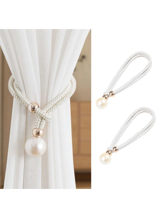 2 Pcs Adjustable Curtain Tiebacks  Curtain Tiebacks Handmade Decorative Curtain Holdbacks Rope for Drapes Home Office Hotel Decor - Image 1