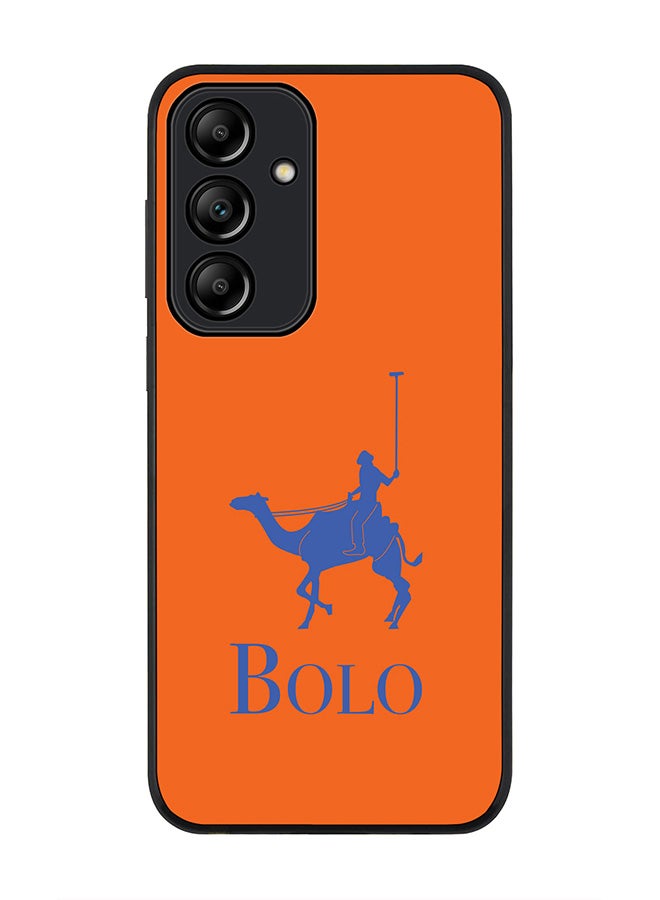 Stylizedd Rugged Black Edge Case for Samsung Galaxy A35, Slim fit Soft Case Flexible Rubber Edges Anti Drop TPU Gel Thin Cover -  BOLO Orange - Image 1