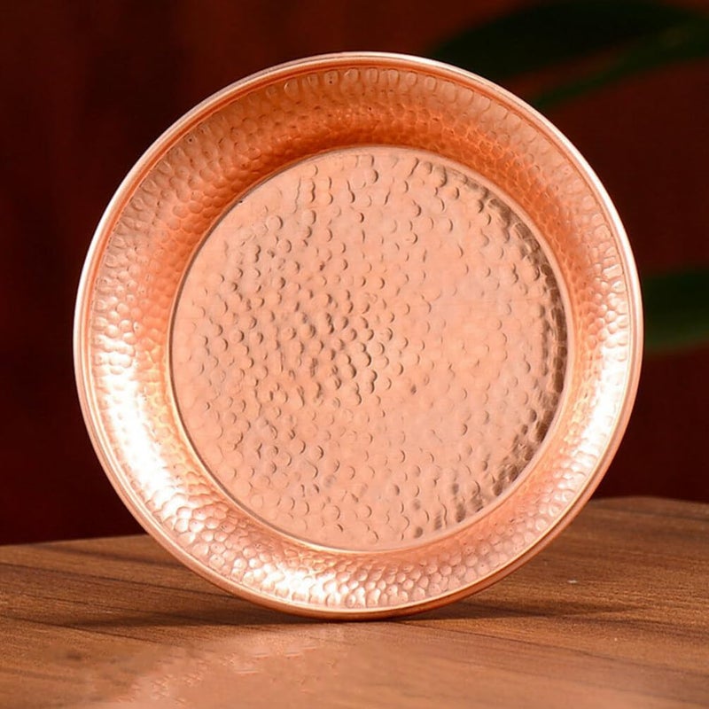 PRETYZOOM Copper Offering Bowl Vintage Hammered Serving Tray Tibetan Holy Water Bowl Buddha Worship Smudging Bowl Altar Decoration 10cm 19ENWB3FN99P6Y38G1869S16 - Image 4