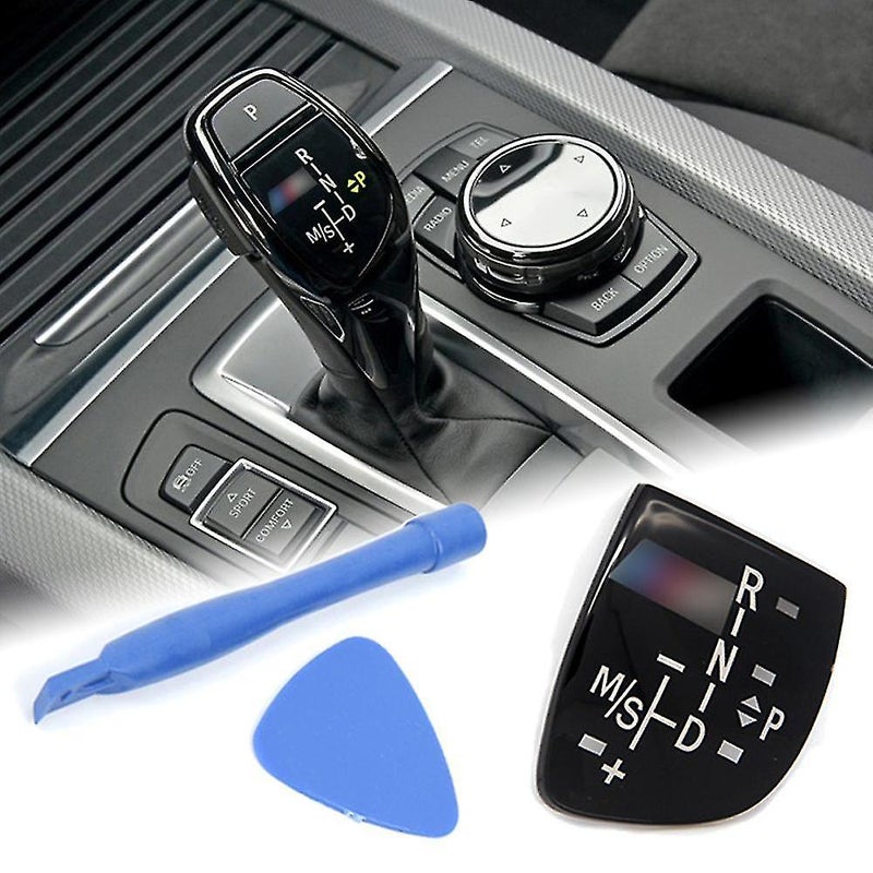 Car Shift Knob Panel Gear Button Cover Emblem M Performance Sticker For Bmw X1 X3 X5 X6 M3 M5 F01 F10 F30 F35 F15 F16 F18 Colour: Short Model - Image 5