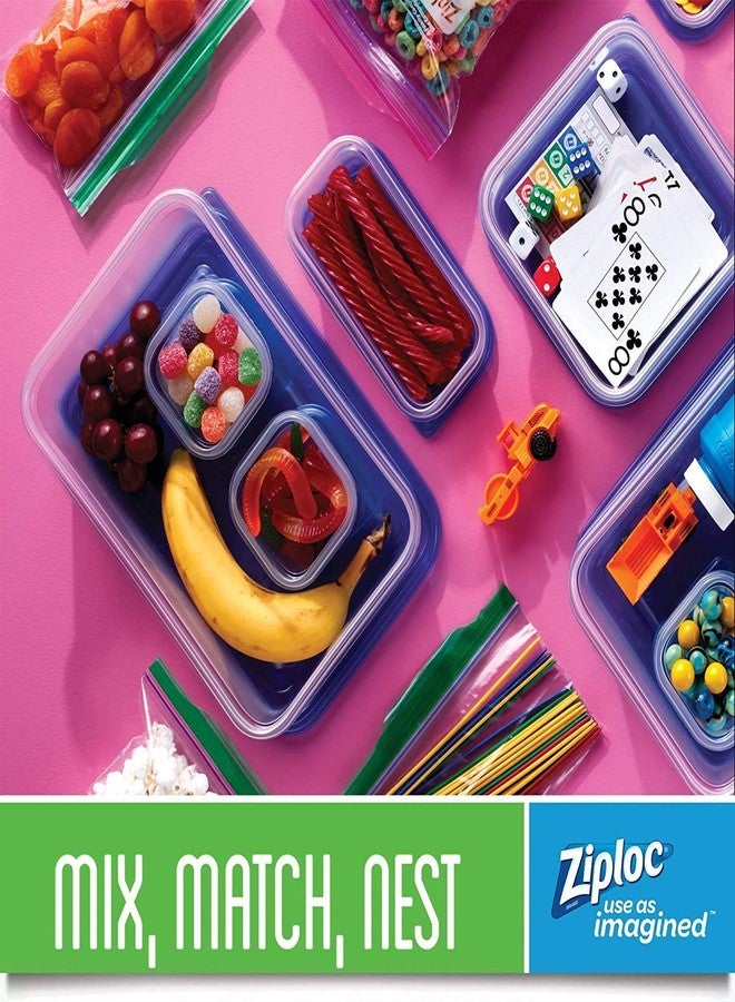 Ziploc Medium Square Food Containers - 1.18 L, 3 Pack - Image 3