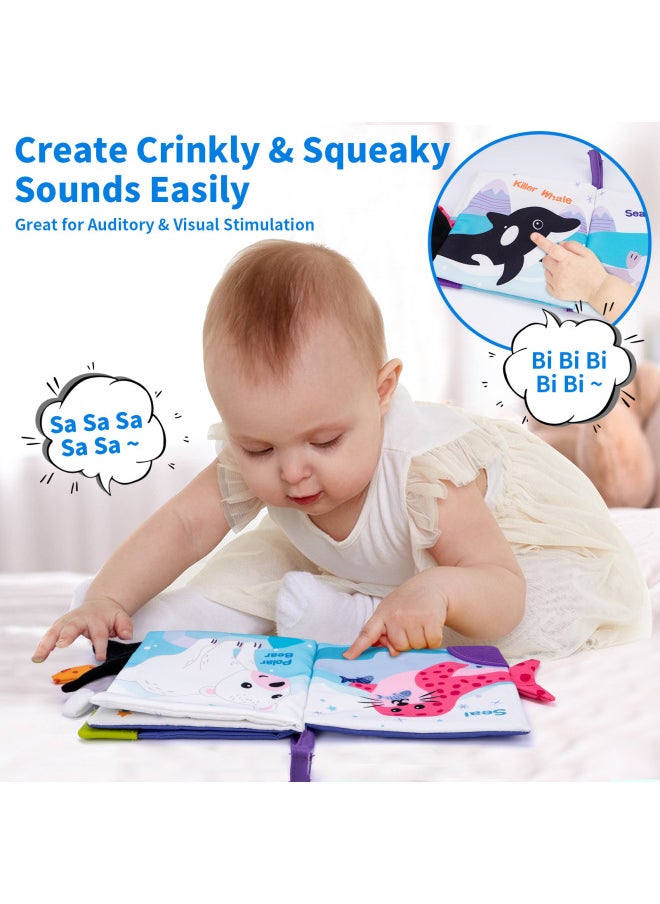 null - Baby Tail Cloth Book Baby Development Brain Tear Not Ripe Sound Paper Three-dimensional Early Teaching Educational Toys-Colour:6919-4 - Image 1