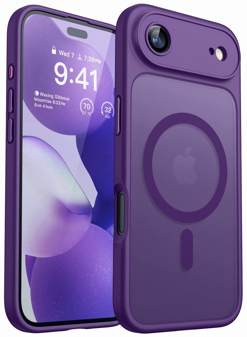 SOKAD MagSafe Matte Purple Case for iPhone Air, Full Camera Protection - Image 1