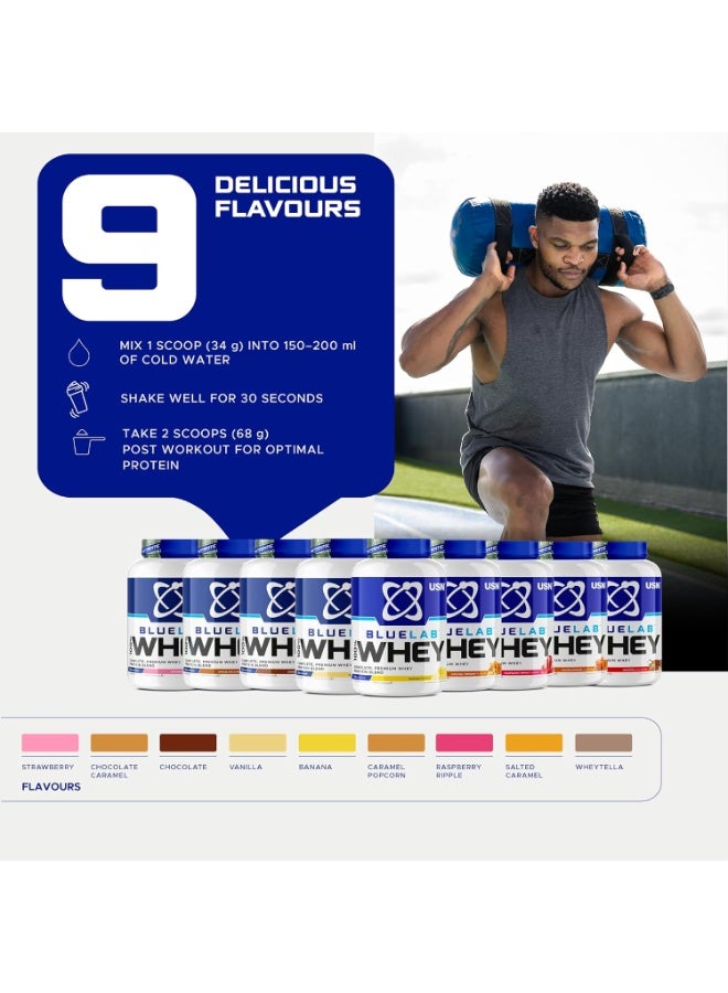 يو إس إن بلو لاب 100% واي بروتين بريميوم بنكهة الشوكولاتة 2 كجم – 45.2 جم بروتين لدعم العضلات - Image 3