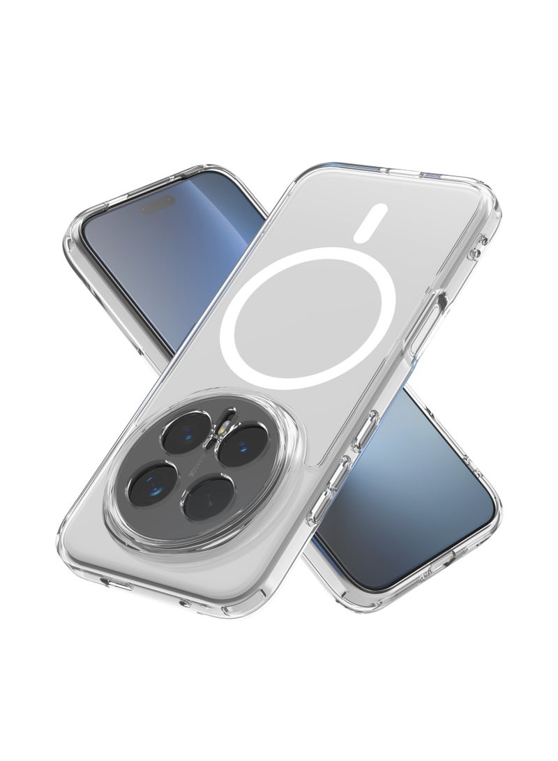 عام مُصمم خصيصاً لهاتف Honor Magic8 Pro - يتميز بتصميم شفاف مع تثبيت مغناطيسي، ويوفر حماية كاملة من السقوط والصدمات عبر إطار واقٍ - Image 2