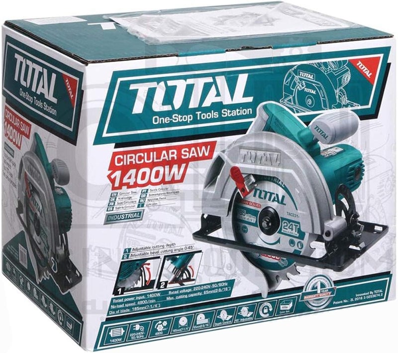 توتال تولز مناشير دائرية كهربائية سلكية Ts1141856 - Image 2