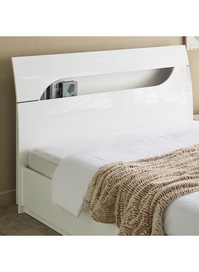 Home Box Dixon 4-Piece High Gloss King Bedroom Set - 180x200 cm - Image 5