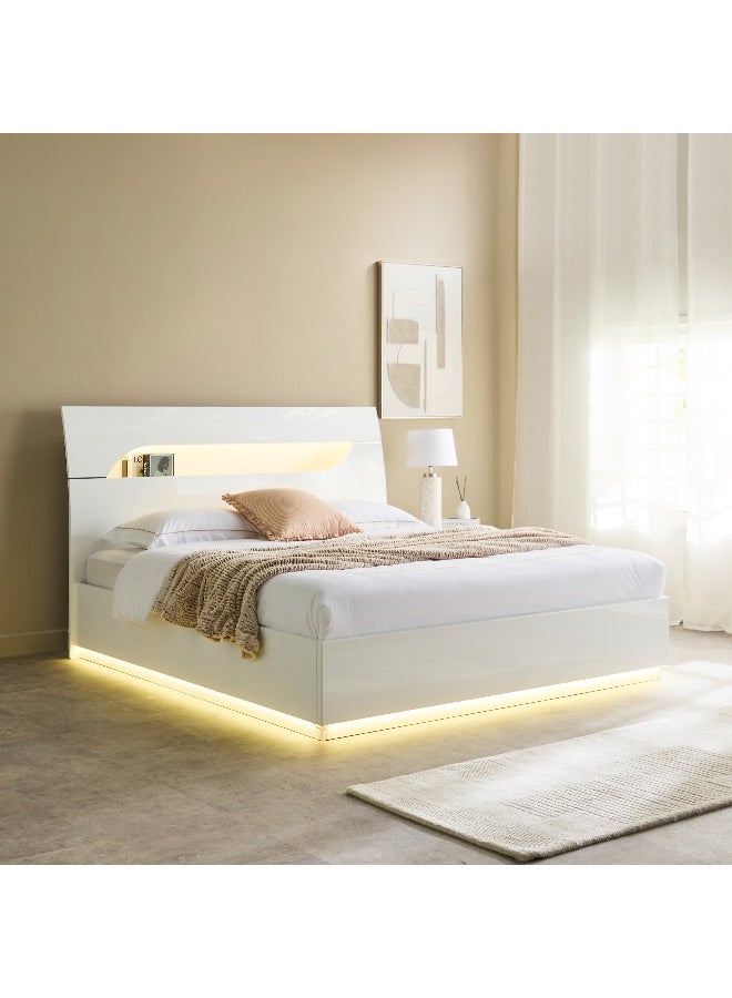 Home Box Dixon 4-Piece High Gloss King Bedroom Set - 180x200 cm - Image 2