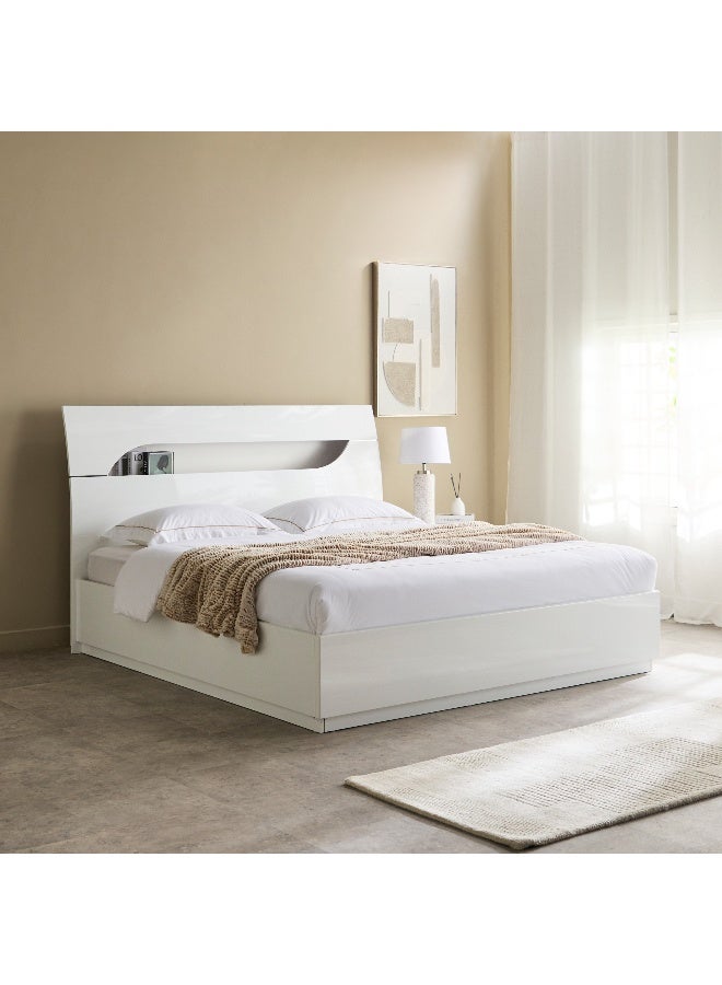 Home Box Dixon 4-Piece High Gloss King Bedroom Set - 180x200 cm - Image 3