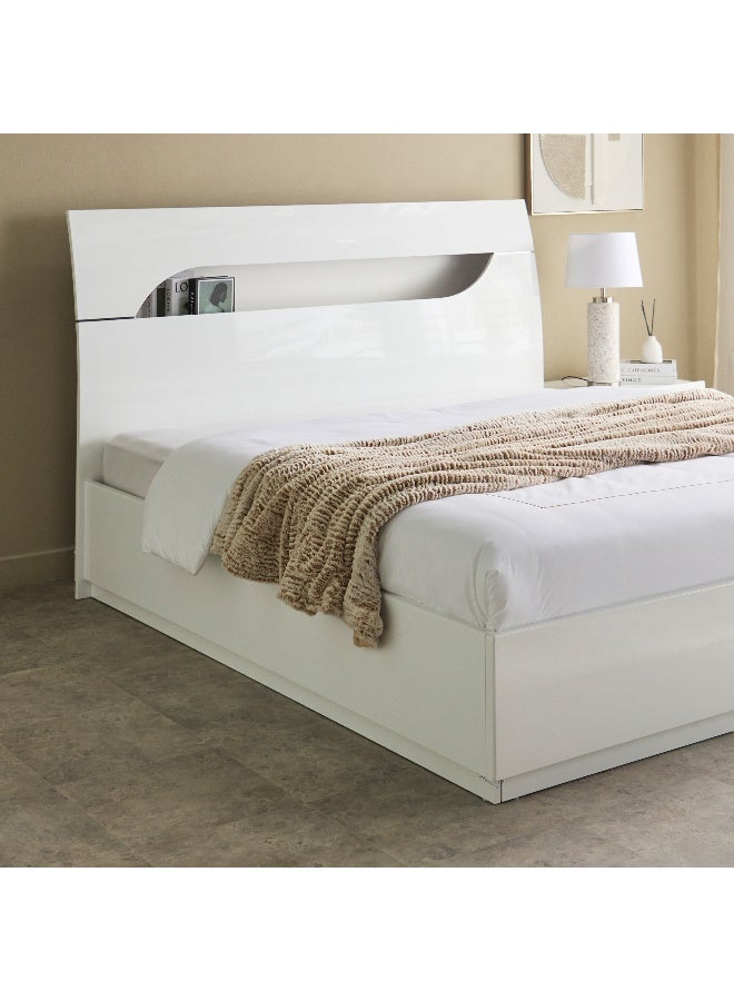 Home Box Dixon 4-Piece High Gloss King Bedroom Set - 180x200 cm - Image 4