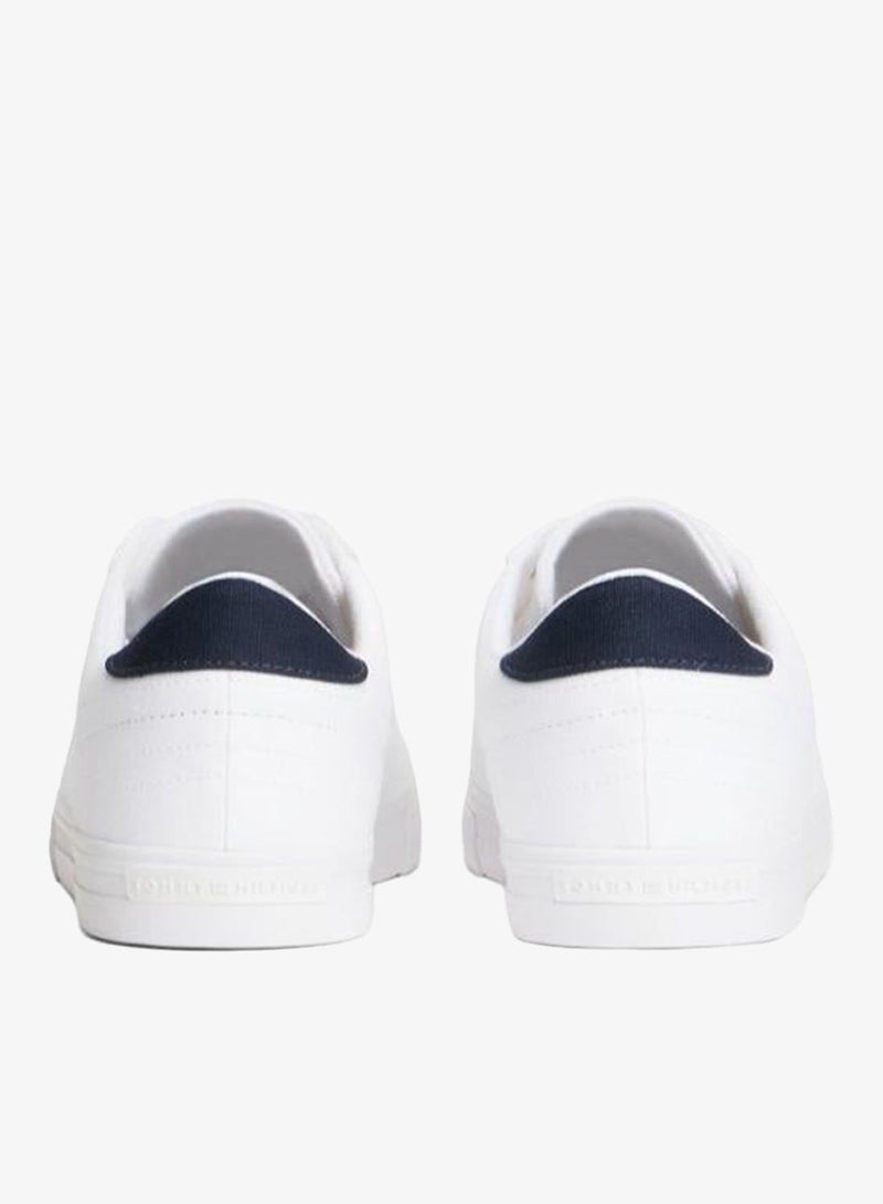 TOMMY HILFIGER Canvas Embossed Trainers - Image 4