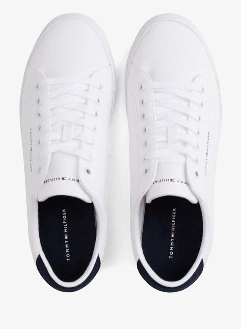 TOMMY HILFIGER Canvas Embossed Trainers - Image 5
