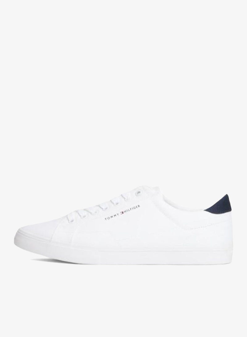TOMMY HILFIGER Canvas Embossed Trainers - Image 2