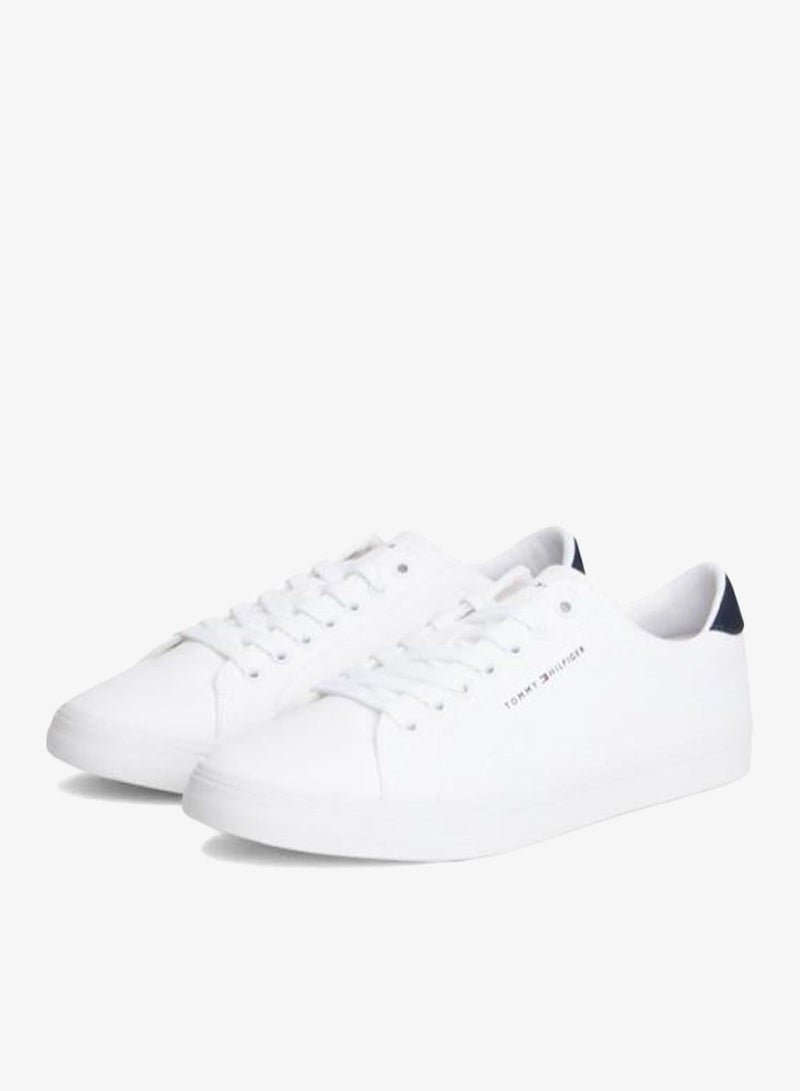TOMMY HILFIGER Canvas Embossed Trainers - Image 3