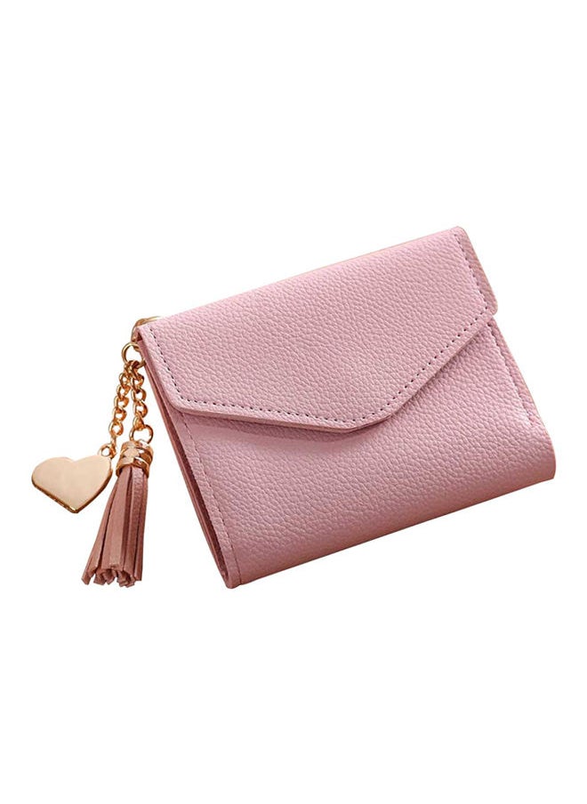 NIBEMINENT Tassel Coin Purse Light Pink 