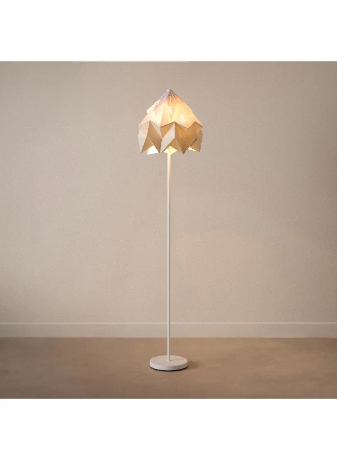 Home Box Tasha Metal Floor Lamp With Paper Shade - 35X160 Cm