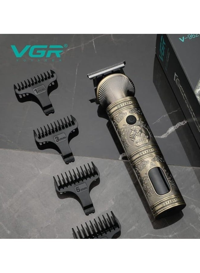 VGR V-106 6-in-1, Face, Hair and Body - Multi Grooming Kit, Hair Trimmer, Beard Trimmer, Ear & Nose Trimmer Head Shaver Full Body Grooming Kit, Metal Body comes with Travel Pouch, Runtime 180 minutes gold - Image 4