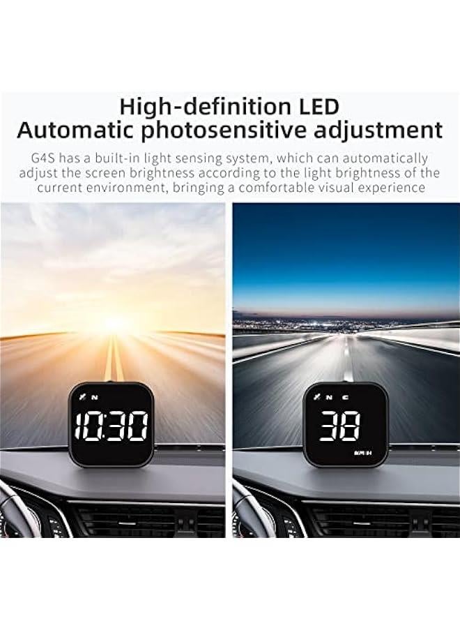 G4S Digital GPS Speedometer, New HUD Car Head Up Display with Digital Speed in MPH KPH, Universal for Cars Truck Electric Hybrid Automobile - Image 5