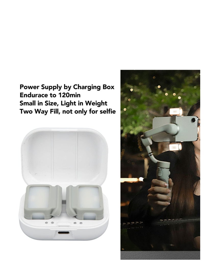 Excefore Mini LED Fill Light for Smartphone, Smartphone Mini LED Camera Light with Charging Box, Phone Portable Fill Light, Photography Lighting Vlog Soft Light, LED Video Conference Light, 3000-6500k  - Image 5