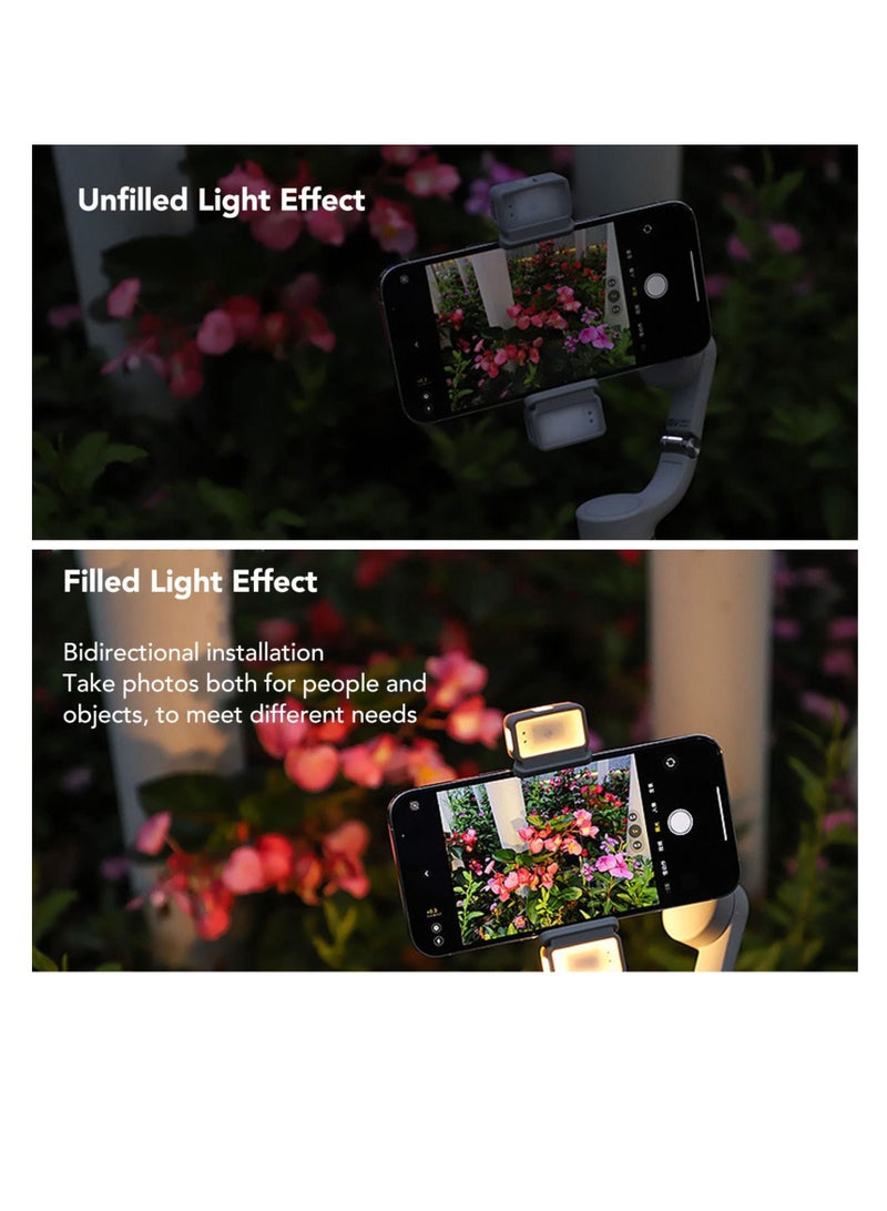 Excefore Mini LED Fill Light for Smartphone, Smartphone Mini LED Camera Light with Charging Box, Phone Portable Fill Light, Photography Lighting Vlog Soft Light, LED Video Conference Light, 3000-6500k  - Image 3