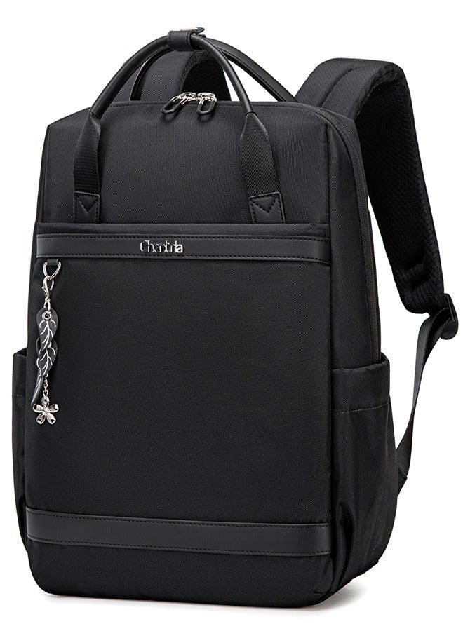 شانتريا CB00639 شنطة لاب توب بزنس مقاومه للماء مناسبه للاناث ذات مساحه تخزينية كبيره جوده عاليه بميداليه من شانتريا - اسود - Image 1