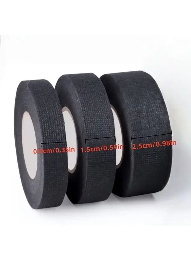 9mm Black High Temperature Resistant Electrical Tape Strong Adhesive for Car Wiring - Image 4