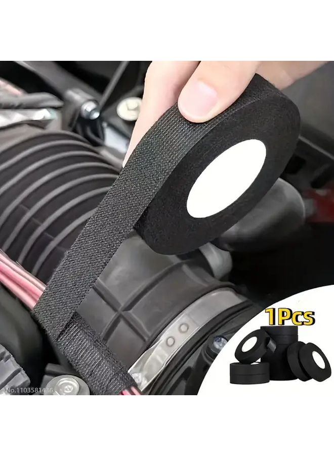 9mm Black High Temperature Resistant Electrical Tape Strong Adhesive for Car Wiring - Image 2