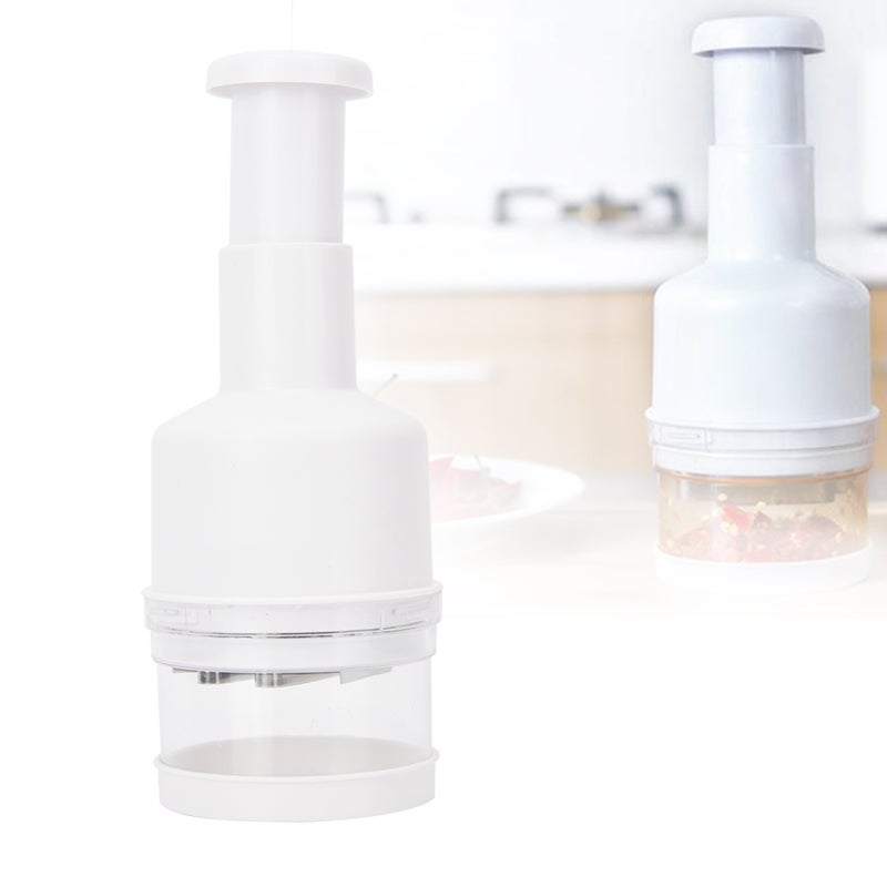 Kitchen Garlic Hand Press Chopper Cutter Vegetable Onions Peeler Tools(White) - Image 3