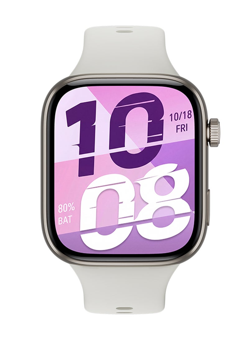 Honor Watch X5i Smartwatch, 1.97" Thin Bezel AMOLED Display, 21-Day Battery Life, Bluetooth Calling, 109 Sports Modes, Sleep Tracking, 10m Water Resistant, Android & iOS Compatible, White - Image 1