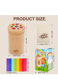 spa luxetique Montessori Toys for 1-3 Year Old: Wooden Learning Color Sorting Toys for Toddlers Age 1 2 3, Fine Motor Developmental Infants Sensory Matching Games, Busy Board 18 month old Baby Boys Girls Gifts  - Image 2